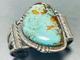 Show Stopper Vintage Native American Navajo Royston Turquoise Sterling Silver Bracelet-Nativo Arts