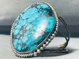 One Of The Best Vintage Native American Navajo Mega Spiderweb Turquoise Sterling Silver Bracelet-Nativo Arts