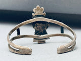 Kachina Dancer Vintage Native American Navajo Turquoise Sterling Silver Bracelet-Nativo Arts