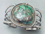 Incredible Vintage Native American Navajo Royston Turquoise Sterling Silver Bracelet Old-Nativo Arts