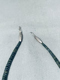 Breathtaking Vintage Native American Santo Domingo Sterling Silver Necklace