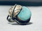 Classic Vintage Native American Navajo Royston Turquoise Sterling Silver Ring-Nativo Arts