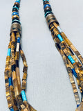 The Best Thomas Singer Vintage Tiger Eye Sterling Silve Rturquoise Necklace-Nativo Arts