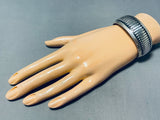 Signed Native American Navajo Sterling Silver Bracelet-Nativo Arts