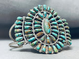 Davina Benally Vintage Native American Navajo Royston Turquoise Sterling Silver Bracelet-Nativo Arts