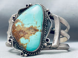 Stunning Vintage Native American Navajo Royston Turquoise Sterling Silver Bracelet-Nativo Arts