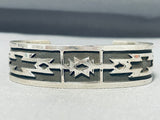 Fred Douglas Native American Navajo Sterling Silver Bracelet-Nativo Arts