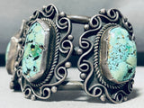 Ajax Mine!! Museum Vintage Native American Navajo Turquoise Sterling Silver Bracelet-Nativo Arts