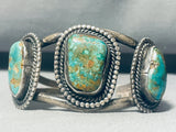 Early Royston!! Vintage Native American Navajo Turquoise Sterling Silver Bracelet-Nativo Arts