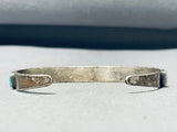 Exquisite Vintage Native American Zuni Blue Gem Turquoise Sterling Silver Bracelet-Nativo Arts