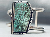 One Of The Coolest Vintage Native American Navajo Spiderweb Turquoise Sterling Silver Bracelet-Nativo Arts