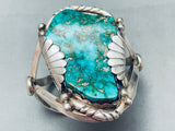One Of The Best Vintage Native American Navajo Royston Turquoise Sterling Silver Bracelet-Nativo Arts