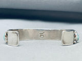 Important Tony Aguilar Sr Vintage Santo Domingo Sterling Silver Bracelet-Nativo Arts