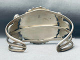 One Of The Best Vintage Native American Navajo Teardrop Turquoise Sterling Silver Bracelet-Nativo Arts
