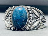 Aaron Toadlena Lapis Vintage Native American Navajo Sterling Silver Bracelet-Nativo Arts