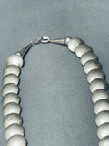 Detailed Vintage Native American Navajo Sterling Silver Pillow Necklace-Nativo Arts