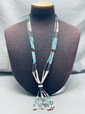 Incredibly Intricate Vintage Santo Domingo Turquoise Heishi Necklace Old-Nativo Arts