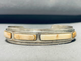 Special White Stone Piano Key Vintage Sterling Silver Bracelet-Nativo Arts
