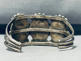 Fabulous Vintage Native American Navajo Sleeping Beauty Turquoise Sterling Silver Bracelet-Nativo Arts