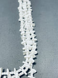 Incredible Vintage Santo Domingo White Shell Sterling Silver Necklace-Nativo Arts