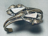Important Lee Famous Famous Vintage Native American Navajo Sterling Silver Bracelet-Nativo Arts