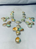 The Best Vintage Native American Navajo Royston Turquoise Sterling Silver Necklace - Grand!-Nativo Arts