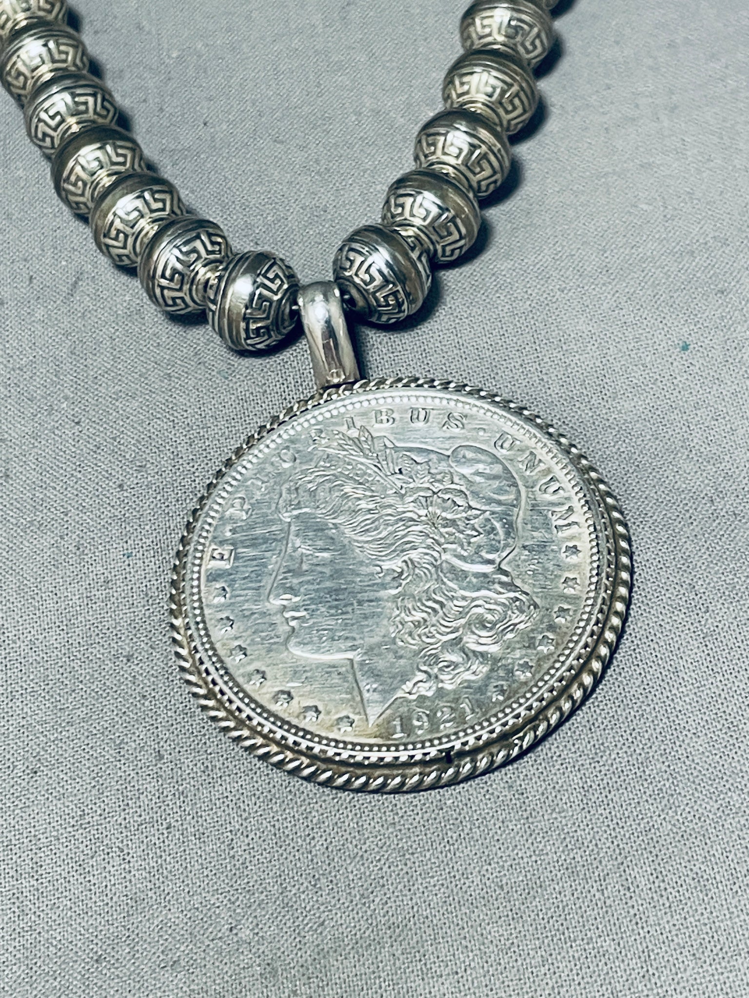 Silver Lady Dollar Pendant Made From US Morgan Dollar Coin - Etsy