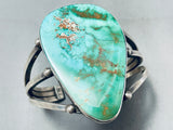 80 Grams Heavy Vintage Native American Navajo Royston Turquoise Sterling Silver Bracelet