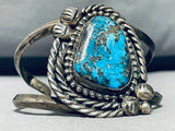 Ropes And Morenci Vintage Native American Navajo Turquoise Sterling Silver Bracele Told-Nativo Arts
