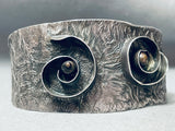 Swirling Mesmerizing Vintage Southwest Sterling Silver Bracelet-Nativo Arts