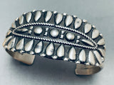Teardrop Cluster Vintage Native American Navajo Sterling Silver Bracelet-Nativo Arts