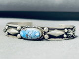 Native American Albert Jake Golden Hill Turquoise Sterling Silver Bracelet-Nativo Arts
