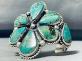 Jimmy Jackson Important Vintage Native American Navajo Turquoise Sterling Silver Bracelet-Nativo Arts