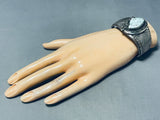 One Of The Best Vintage Native American Navajo Dry Creek Turquoise Sterling Silver Bracelet-Nativo Arts