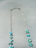 Native American Noteworthy Vintage Santo Domingo Turquoise Shell Necklace-Nativo Arts