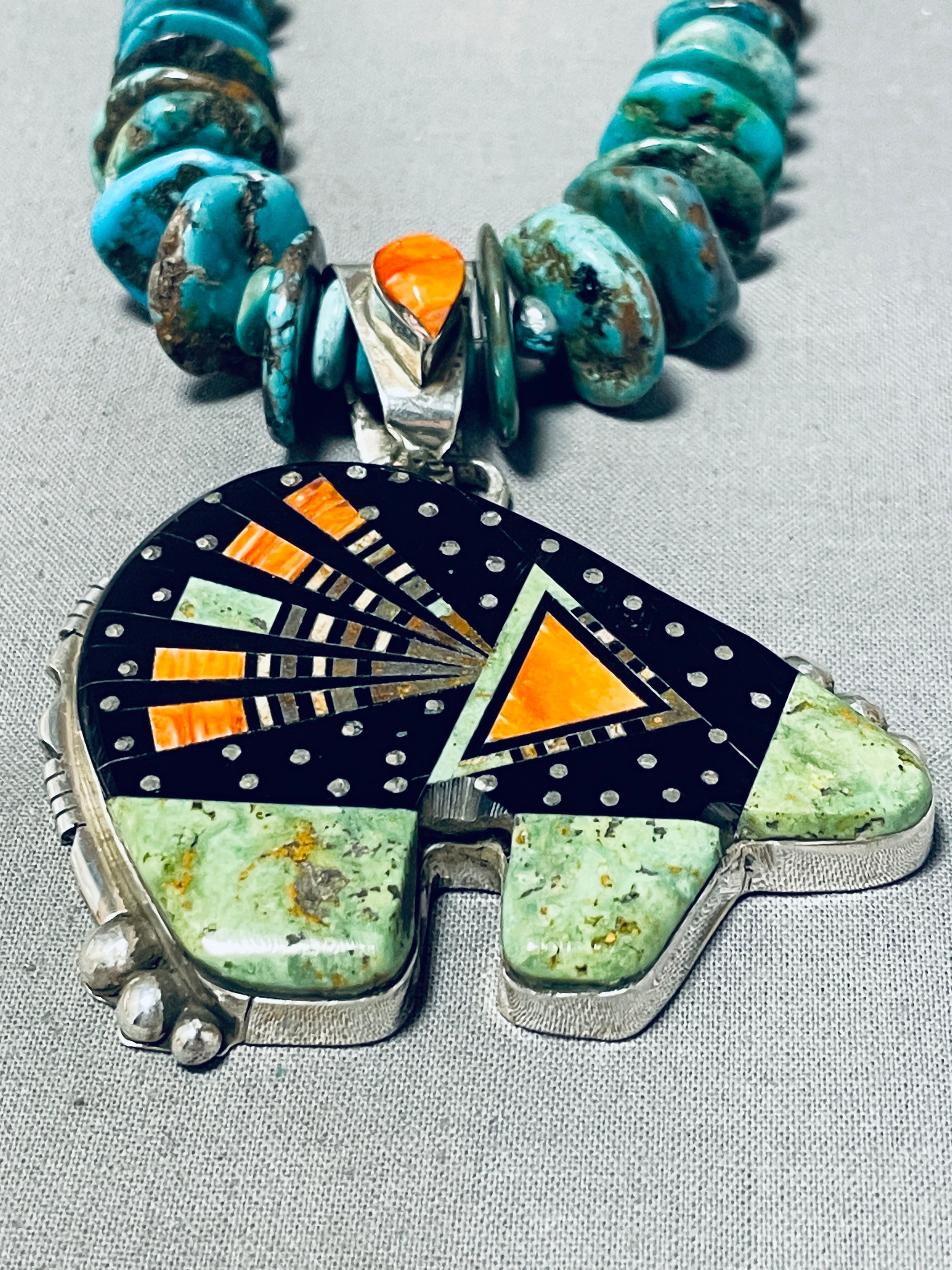 Ray Jack Native American Navajo Royston Turquoise Sterling Silver