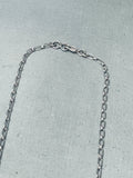 Important Larry Martinez Chavez Vintage Native American Zuni Inlay Sterling Silver Necklace-Nativo Arts
