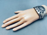 Montano Gibbson Vintage Navajo Sterlingsilver Bracelet Cuff-Nativo Arts