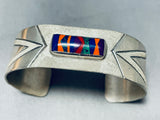 One Of The Most Unique Vintage Native American Navajo Virg Reeder Sterling Silver Bracelet-Nativo Arts