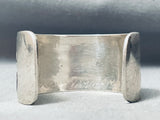 Important Vintage Native American Hopi Diedra Namingha Sterling Silver Geomtric Bracelet