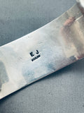 Rare Orvil Jack Turquoise Vintage Native American Navajo Sterling Silver Bracelet-Nativo Arts