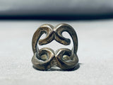 Most Unique Vintage Native American Navajo Sterling Silver Hearts Ring-Nativo Arts