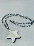 Important Vintage Native American Navajo Star Of Royston Turquoise Sterling Silver Necklace-Nativo Arts