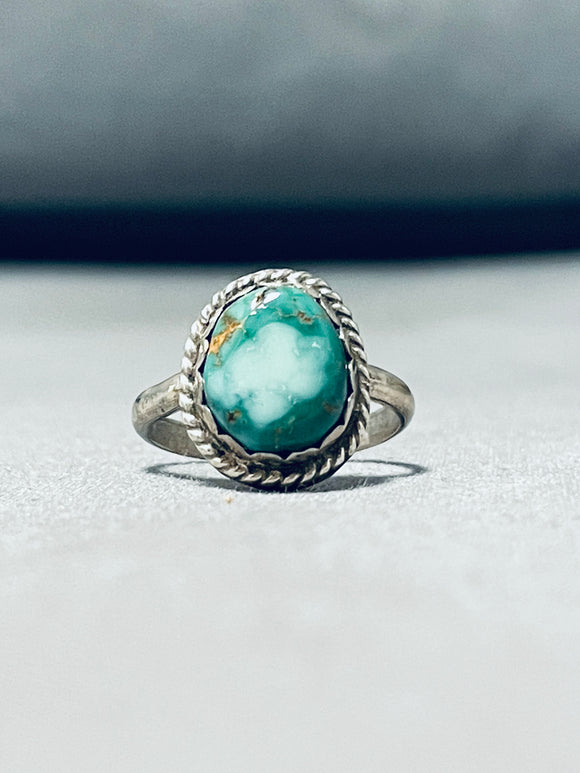 Sublime Vintage Native American Navajo Royston Turquoise Sterling Silver Ring-Nativo Arts
