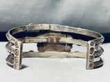 Late 1800's/ Early 1900's Vintage Native American Navajo Turquoise Ingot Or Sterling Bracelet-Nativo Arts