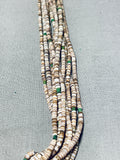 Native American Traditional Vintage Santo Domingo Turquoise Shell Necklace-Nativo Arts