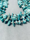 Exceptional 254 Grams Vintage Native American Navajo Heishi Turquoise Necklace