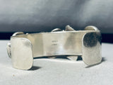 Smithsonian Artist!! Vintage Native American Navajo Turquoise Sterling Silver Bracelet-Nativo Arts
