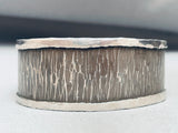 Bamboo Jungle Vintage Navajo Sterling Silver Bracelet Cuff-Nativo Arts