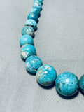 Breathtaking Native American Navajo Turquoise Sterling Silver Necklace-Nativo Arts